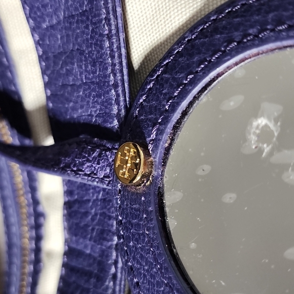 Tory Burch Purple Fringe Crossbody Messenger Purse - Picture 11 of 11